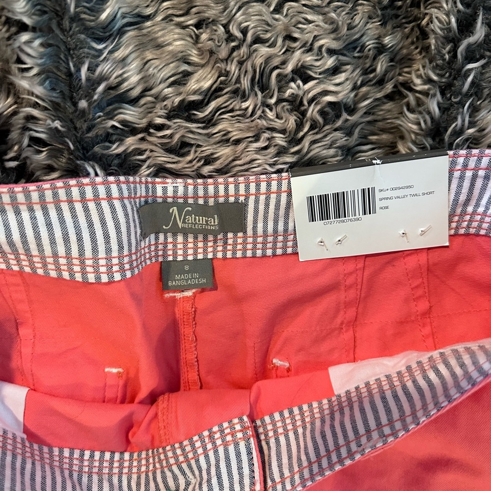 Natural Reflections Coral Women's Shorts | Women’s 8 BRAND NWT | Coastal Chic
